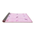 thumbnail image 2 of Ahgly Company Indoor Round Solid Pink Modern Area Rugs, 8' Round, 2 of 4