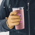 thumbnail image 6 of 20oz Powder Coated Easter Tumbler with Telescopic Straw, Insulated Travel Mug, Slogan Print, 6 of 6