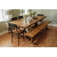 thumbnail image 2 of Mill & Foundry Industrial Farm Harvest Dining Bench, 2 of 3