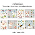 thumbnail image 2 of maskred 4 Pcs Autocollants Électrostatiques en PVC pour Ufs de Lapin Réutilisables Fournitures de Pâques Murales pour Fête Ornements de Maison, 2 of 6