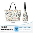 thumbnail image 4 of Kdxio Watercolor Floral for Beach Bag for Women Large Beach Tote Bag Waterproof Sandproof Swim Bag with Zipper Pockets Beach Vacation Travel, 4 of 7
