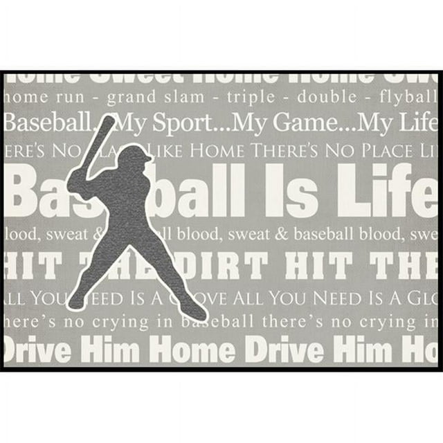Carolines Treasures SB3078MAT Baseball is Life Indoor or Outdoor Mat
