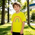 thumbnail image 2 of WERYOUNG Girl's Casual T Shirts Short Sleeve Crewneck Tee Girls Lightweight Rainbow Graphic T-Shirts For Everyday Wear Comfortable Tops 5-6 Years, 2 of 4