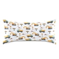 thumbnail image 3 of Excavators Pattern King Size Satin Pillowcase 40''x20'' Double-Sided Print Soft Wrinkle Resistant, 3 of 9