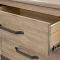thumbnail image 4 of Benjara BM311872 29 in. Umey Nightstand with Drawer Metal Handle Support Legs, Wood & Brown, 4 of 6
