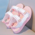 thumbnail image 6 of Krdevn Double Strap Open Toe Sandals, Flat Heel, Hook and Loop Closure for Summer Outdoor Activities (Little Girls, Big Girls),14, 6 of 8