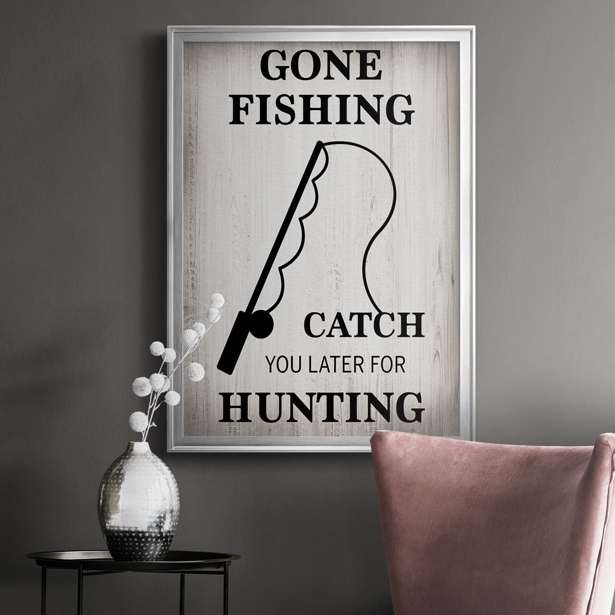 Gone Fishing Premium Classic Framed Print - Ready to Hang
