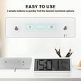 thumbnail image 5 of Digital Wall Clock Temperature Display Rechargeable or Battery Powered Easy to Use Desk Clock for Living Room Bedroom Office, 5 of 10