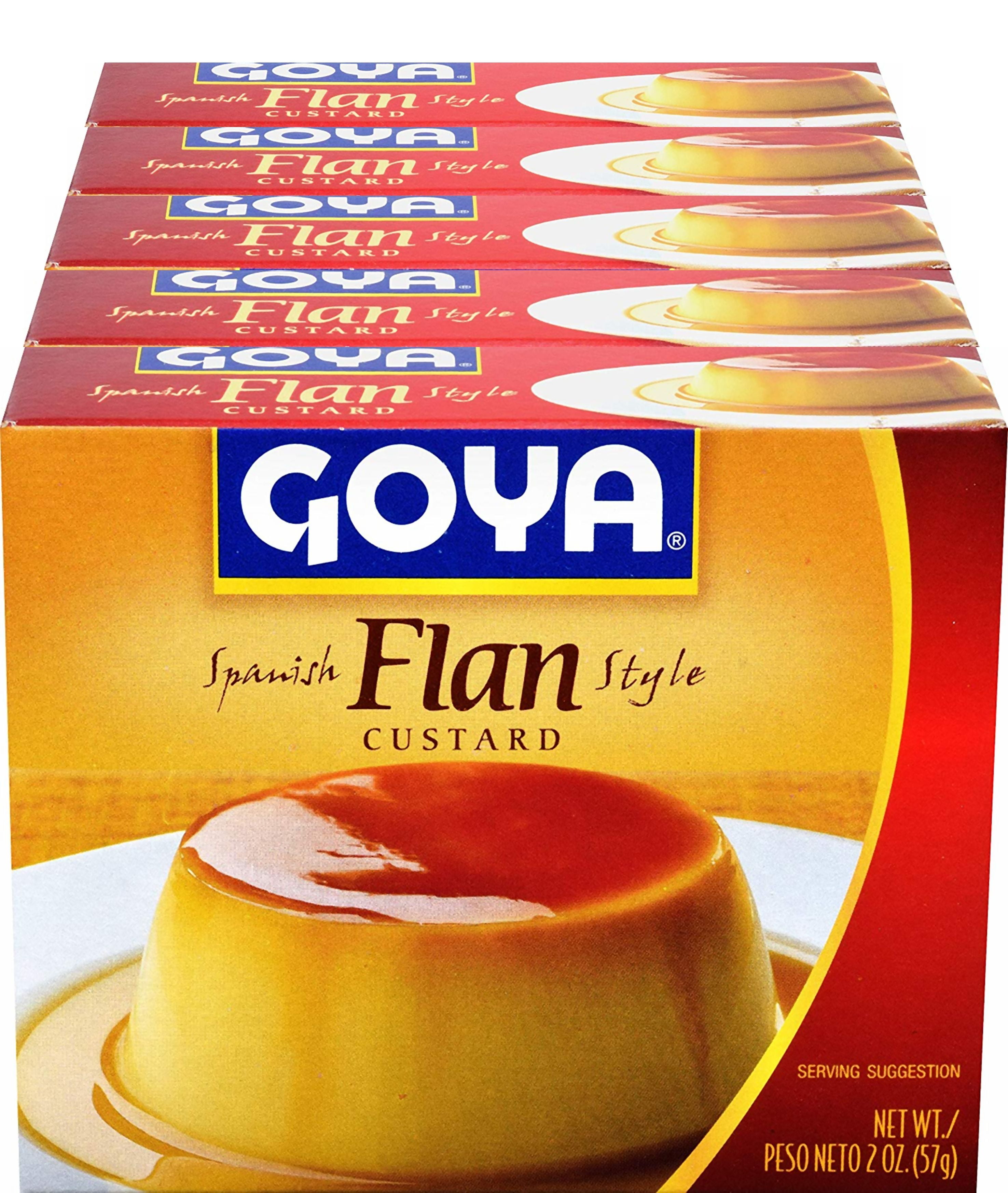 Goya Flan ready mix for 4 servings, 2 oz (Pack of 5)