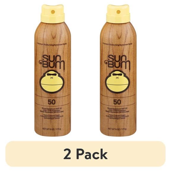 (2 pack) Sun Bum - Sunscreen Spray Original Spf 50 - 1 Each-6 OZ