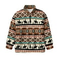 thumbnail image 4 of Uorisanigo Oversized Girls Half Zip Pullover Sweatshirt Kids Western Horse Tribal Aztec Long Sleeve Pullover Top for Sports and Daily Wear Fall Kids Jackets Hoodies Outerwear, 4 of 7