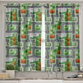 thumbnail image 2 of Ambesonne Car Race Track Valance & Curtain, Houses Gardens, 55"x30", Multicolor, 2 of 6