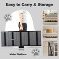 thumbnail image 6 of ABORON Folding Stairs for Dog to Get on Bed, 2-in-1 Portable Dog Ramp Step for Car, Couch, 5-level Adjustable Pet Ramp for Small & Large Old Dog & Cat - Load 200 lbs - 45.2" Long, Natural Wooden, 6 of 11