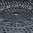 thumbnail image 5 of Ornate Outdoor Elegant Aluminum 48-in Round Patio Dining Table, 5 of 5