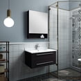 thumbnail image 2 of Fresca Lucera 30" Espresso Wall Hung Undermount Sink Modern Bathroom Vanity with Medicine Cabinet, 2 of 7