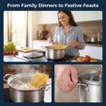 thumbnail image 3 of GAXIRE 5Sets Kitchen Cooking Utensils Set Stockpots Round Shape For Porridge 24.5X24.5X12.0In, 3 of 7