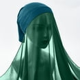 thumbnail image 2 of Hontri Beanie in Sale, Women's Soft Chiffon Long Scarf Shawl Fashionable Muslim Hijab Wrap Knit Hat, 2 of 4