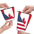thumbnail image 3 of Xecao USA Canada Flag Print Telescopic Pencil Bag Pen Holder Pop Up Stationery Case Stand-up Retractable Transformer Bag Standing Organizer, 3 of 6