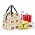 thumbnail image 5 of Sleek Relaxing Bear Figure Lunch Tote Insulated Lunch Box Unisex Adult Reusable Thermal Meal Prep Bag, 5 of 6