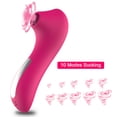 thumbnail image 3 of Mujeres Lengua Lamiendo Masajeador Vibración Impermeable Mujer Chupando Masaje Dispositivo Rosa Rojo, 3 of 8