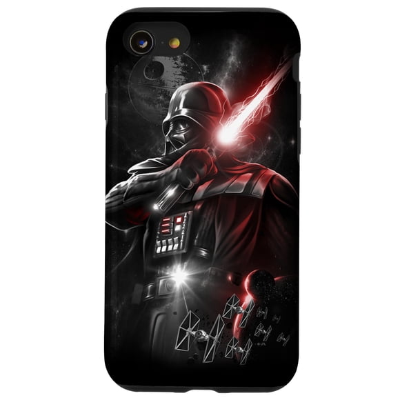 Funda para iPhone SE (2020) / 7 / 8 STAR WARS Darth Vader Lord Oscuro con Sable de Luz