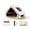 Khaki(Black coating), variant on 3-4 Person Inflatable Camping Tent, 9.8'x6.8'x6.5', 4 Season Glamping Air Tent Cabin House with Skylight,, Waterproof Windproof, 1 Minute Quick Setup, PVC Air Beam Instant Setup, Includes Pump, Khaki