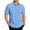 SkyBlue, variant on GENTS BLISS Short Sleeve Mens Dress Shirts Casual Solid Shirts for Men Regular Oxford Tops with Pocket