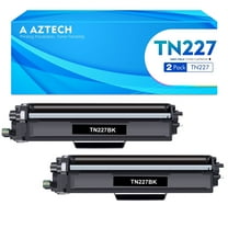 Aztech TN227 Toner Cartridge Compatible for Brother TN-227, Black, 2 Pack