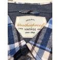 thumbnail image 3 of Weatherproof Vintage Mens Flannel Shirt Ensign Blue, Large, 3 of 3