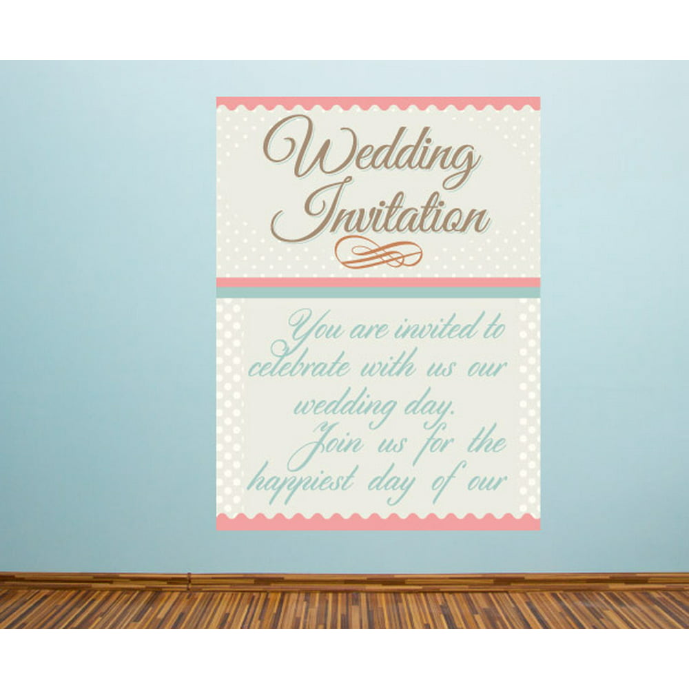 Wedding Invitation You Are Invited To Celebrate With Us Our Wedding Day