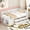 White, variant on Harper & Bright Designs Full Size Daybed with Storage Shelves and Drawers, Wood Corner Captain Beds L-Shaped Headboardfor Boys Girls, Gray