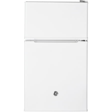 GE 3.1 Cu Ft Double-Door Compact Refrigerator GDE03GGKWW, (Best Rated 18 Cu Ft Refrigerator)
