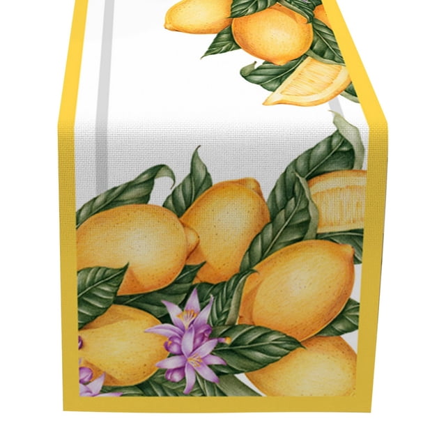 Small Fresh Table Flag Spring And Summer Flower Linen Print Tablecloth 6