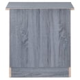 thumbnail image 4 of Maklaine Engineered Wood Contemporary 3 Drawer Nightstand in Gray, 4 of 5