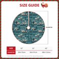 thumbnail image 3 of KLL Modern Excavator Christmas Tree Skirt 36" ,Party Decorations Farmhouse for Christmas Decorations Holiday Party, 3 of 6