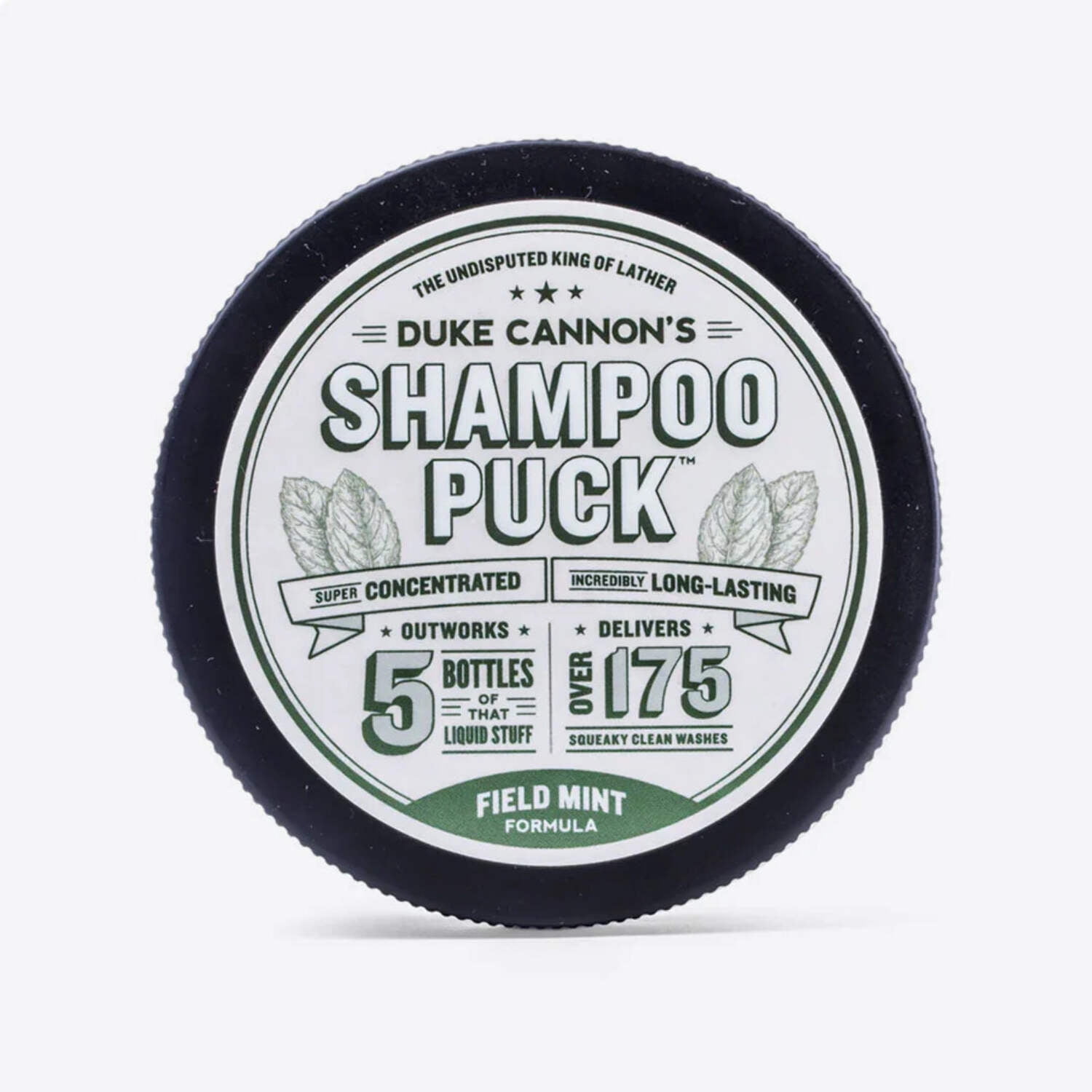 Duke Cannon Shampoo Puck Solid Shampoo: Field Mint, 4.5 oz. 1 PACK