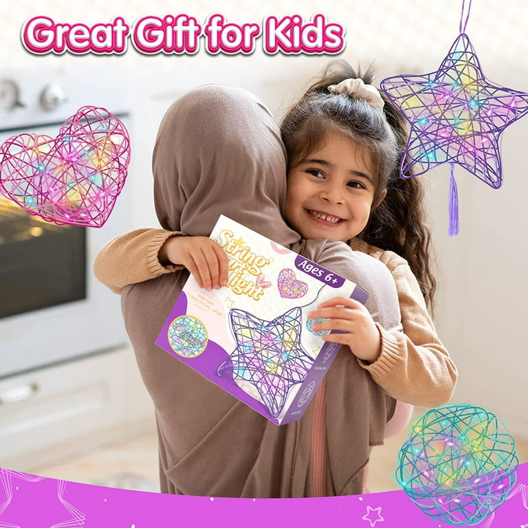 Crafts Art Kit For Kids,3d String Art Kit With Glowing Heart And Star  Lantern Will Inspire Imagination Which Is Ideal Crafts Gifts That Suitable  For Ages 8-12 Years Boy And Girls 