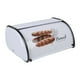 thumbnail image 1 of con tapa enrollable y forma de tambor de metal, soporte para almacenar pan para cafetería, 1 of 9