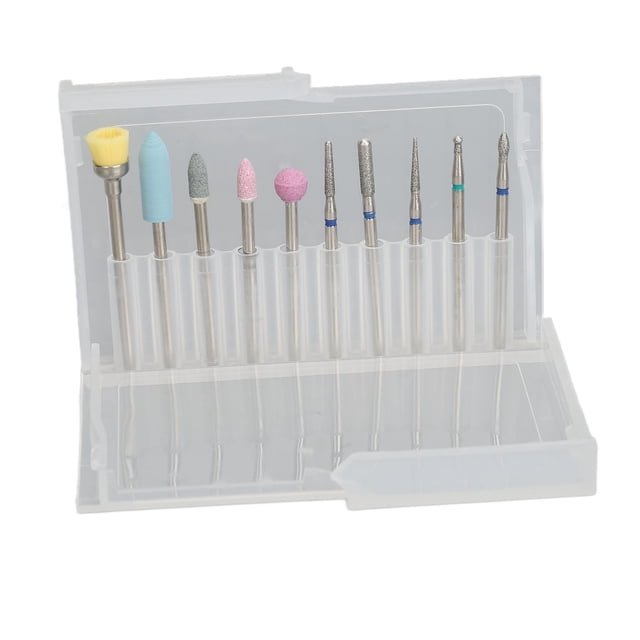 Brocas Para Quitar Cutículas, Juego De Brocas Para Uñas Con Menos Polvo, 10 Piezas Profesionales Para Manicura