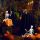 thumbnail image 4 of 2 piezas de esqueleto de decoración de Halloween, esqueleto colgante de Halloween articulado de cuerpo completo de 16 pulgadas para decoración interior y exterior, 4 of 7