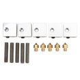 thumbnail image 2 of Extruder Parts, Brass Nozzle Heating Block Professional 3D Printer Hotend Kit  For Replacement, 2 of 8