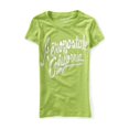 thumbnail image 1 of Camiseta adornada Aeropostale con gráfico pintado de vinilo para mujer verde grande, 1 of 1