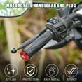 thumbnail image 2 of Unique Bargains 2 Pcs Motorcycle Handlebar End Plug Aluminum Alloy 7/8" 22mm 32mm OD Fashionable Red, 2 of 6