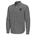 thumbnail image 2 of Men's Antigua Black Austin FC Porter Woven Tri-Blend Long Sleeve Button-Down Shirt, 2 of 3