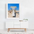 thumbnail image 2 of Lifeguard Tower at Assateague Island 03 - Photography Beach Coastal Seaside Architecture Summer Minimalist White Framed Wall Art Print 11 x 14 inches, 2 of 3