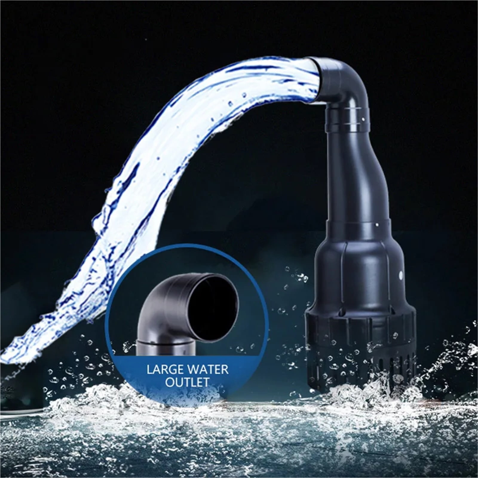 Filter Water Pump, Filtration Waterfall Circulation Device, Silent Fish  Tank Aquarium Keep Ecological Balance ,Heavy Duty Build