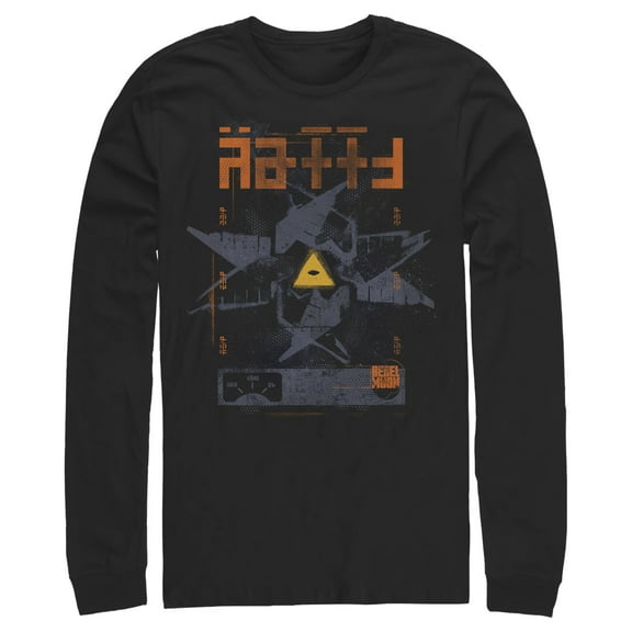 Men's Rebel Moon Imperium Crest Long Sleeve Shirt Black Large