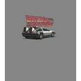 thumbnail image 2 of Boy's Back to the Future DeLorean Cartoon  Performance Graphic Tee Charcoal Heather Large, 2 of 4