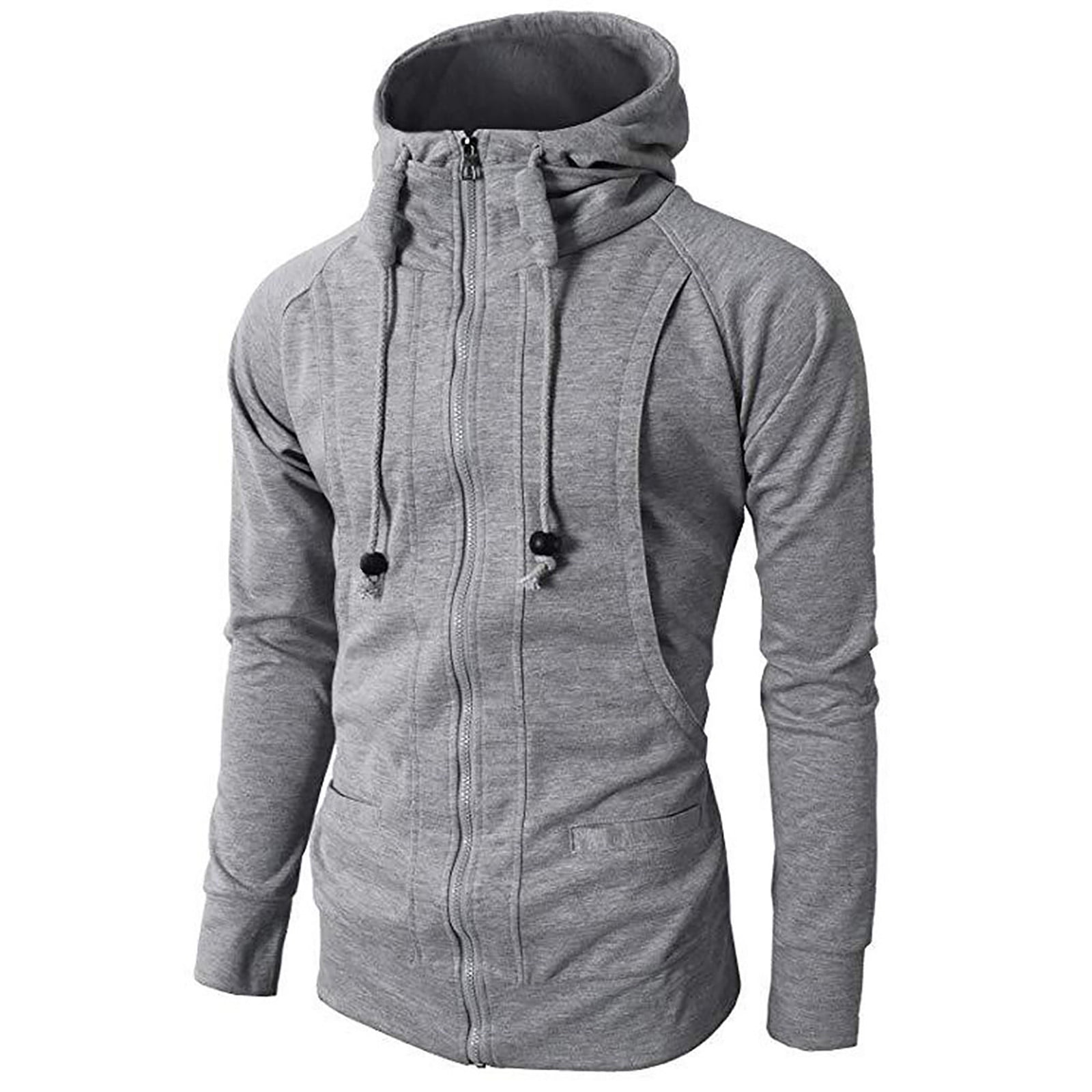 特価ブランド CEHVOM Mens' Autumn Winter Long Sleeve Sport Zipper Hoodie Clothing