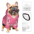 thumbnail image 3 of Cauagu Cartoon Pigs and Hearts Pattern Winter Pet Hoodie Sweatshirts- Dog Hoodie Sweater with Leash Hole - Cute Dog Hoodie - Pet Clothes Puppy Cat Custume -X-Small, 3 of 8